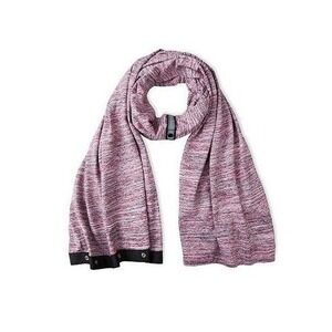 Lululemon Vinyasa Snap Infinity Scarf Wrap Rulu Yoga Travel Pink Layering EUC